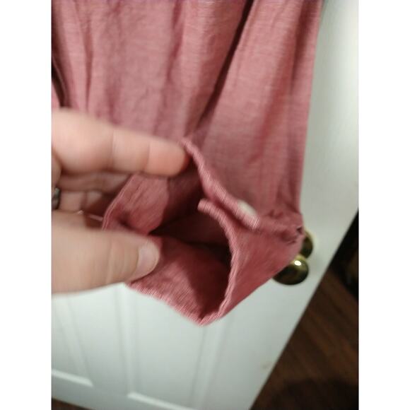 Patagonia Woman 8 Shirt 100 Organic Cotton Red V Neck Button Front Pockets - Picture 8 of 11